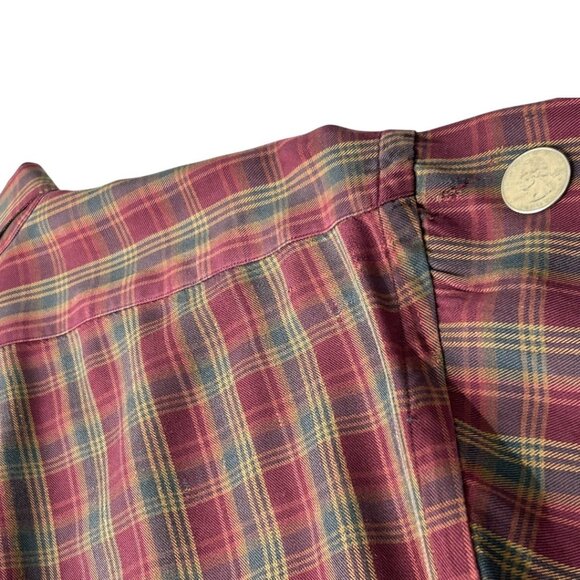 Vintage 90s Polo Ralph Lauren Rayon Long Sleeve Plaid Button-up Shirt - Size XL - Picture 5 of 7